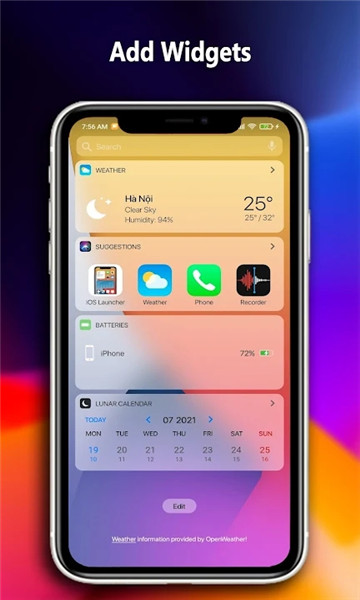 仿苹果桌面iLauncher iOS15