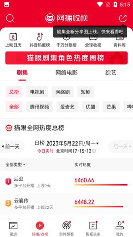猫眼专业版实时票房